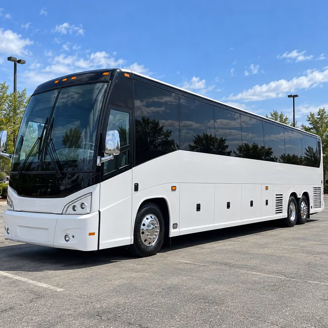 charter buses for large plantation prom groups traveling together