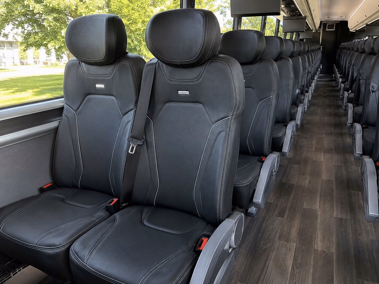 shuttle buses for multi venue plantation weddings